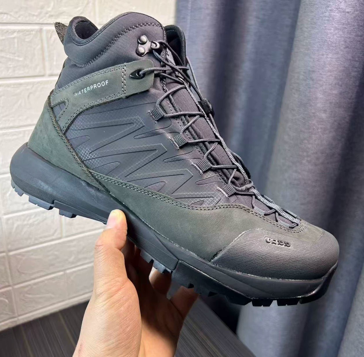 Streetwear Brand Designs - Hoge lederen wandelschoenen voor heren Luxe