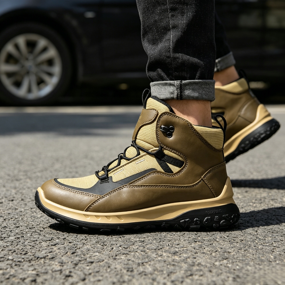 Streetwear Brand Designs - Hoge leren schoenen voor heren, luxe