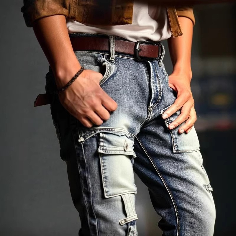 Heren distressed gewassen high - Europe Streetwear Brand recensie en prijs
