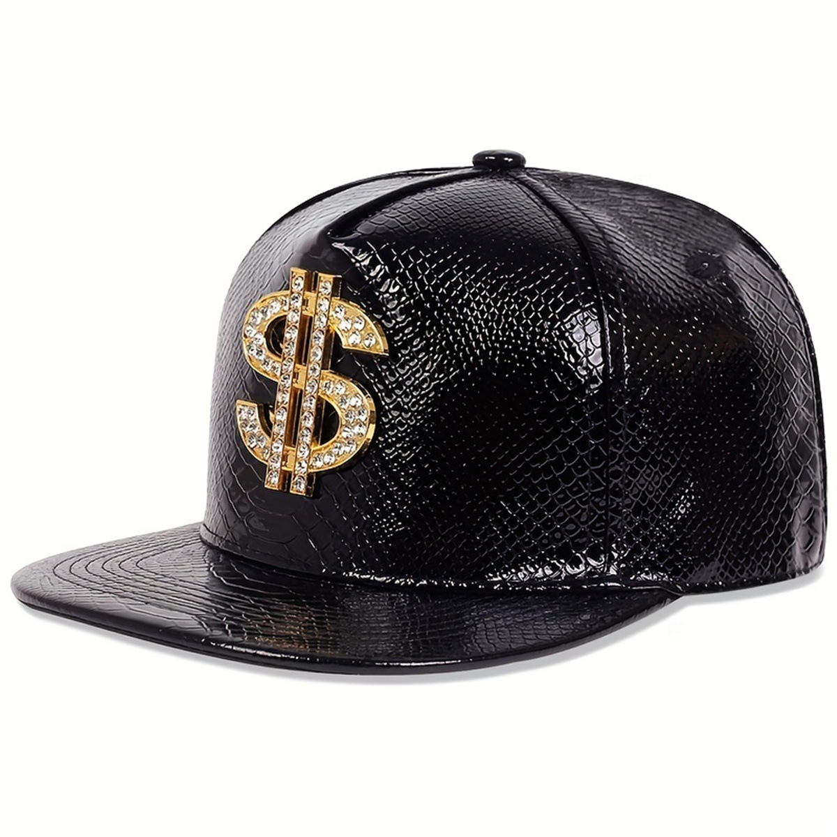 Lederen metallic dollar teken  - Streetwear Brand Hats recensie en prijs