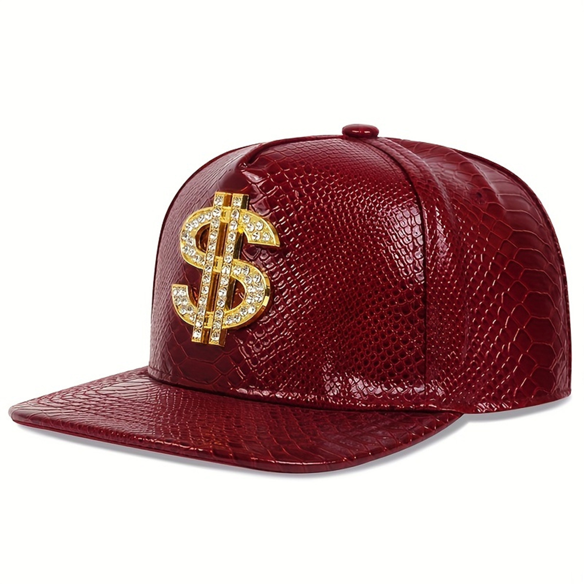 Lederen metallic dollar teken  - Streetwear Brand Hats recensie en prijs