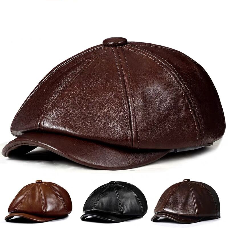 Lente nieuwe lederen hoed cap  - Streetwear Brand Hats recensie en prijs