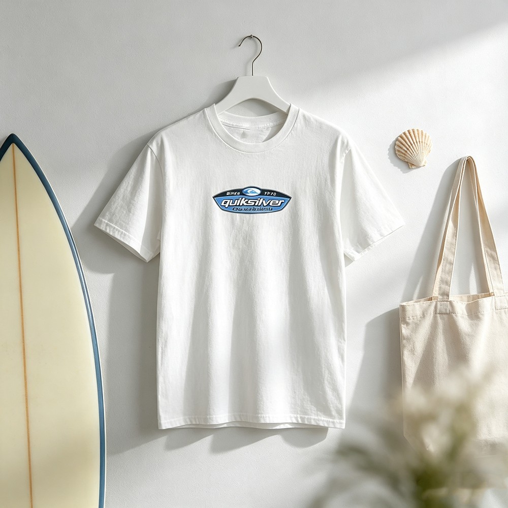Retro Surf Brand T-shirt met o - Streetwear Brand Label recensie en prijs